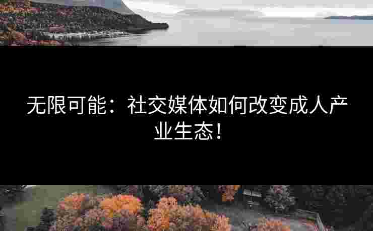 无限可能：社交媒体如何改变成人产业生态！